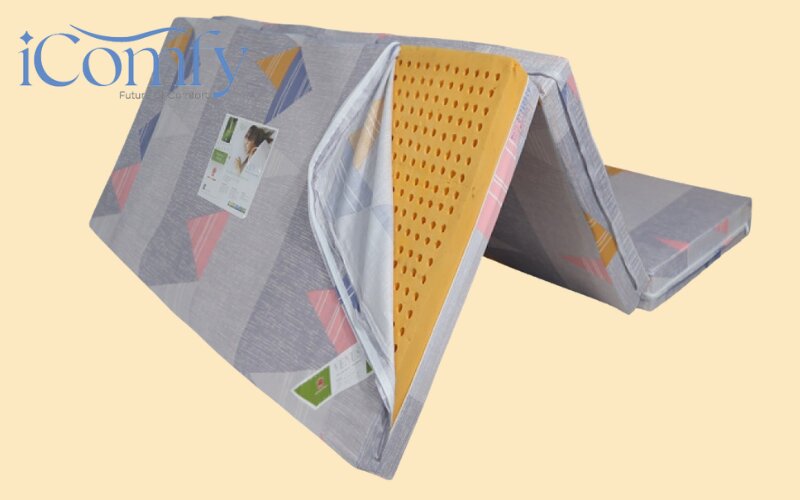 Nệm cao su gấp 3 là phân khúc cao hơn với độ bền và tuổi thọ bền bỉ theo thời gian