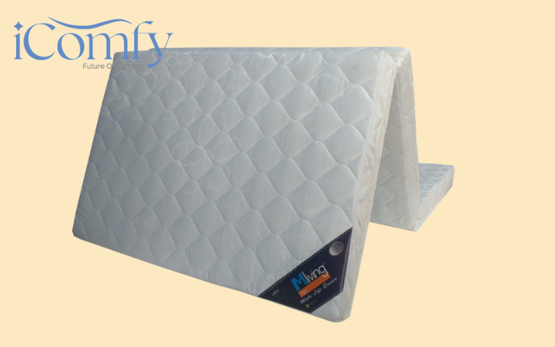 Đệm bông ép Liên Á với bề mặt cứng vừa phải giúp nâng đỡ cột sống tư thế tự nhiên