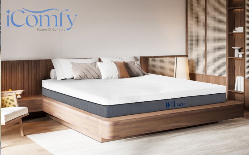Nệm hybrid IKI Luxe tích hợp công nghệ làm mát và kháng khuẩn từ Thuỵ Sỹ