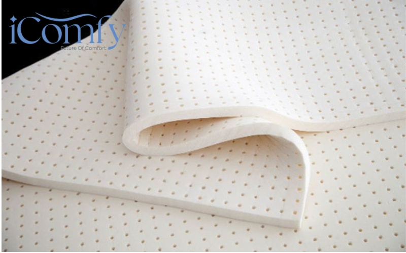 Nệm cao su thiên nhiên 3 cm được sản xuất từ 100% mủ cao su thiên nhiên