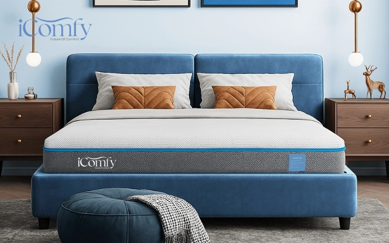 Nệm foam iComfy Coolax massage thoáng mát