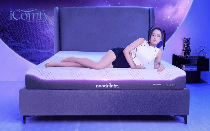 Nệm foam thoáng khí Goodnight Active Hybrid