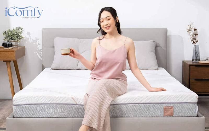 TOP 10 đệm mùa hè cho người già mát lưng, khoẻ xương khớp 7 iComfy Lux 1.0