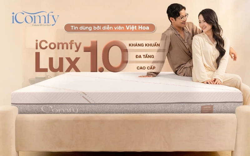 Nệm foam Comfy Lux 1.0 cho em bé