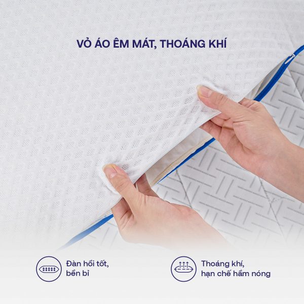 Vỏ gối thoáng khí, nằm mát
