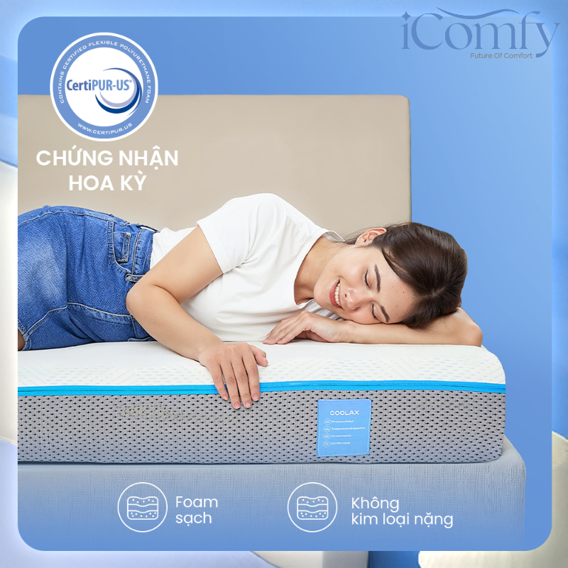 Nệm iComfy có đạt chứng nhận CertiPUR-US® không?