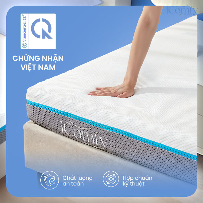 Nệm foam iComfy có đạt chuẩn chứng nhận Vietnamcontrol
