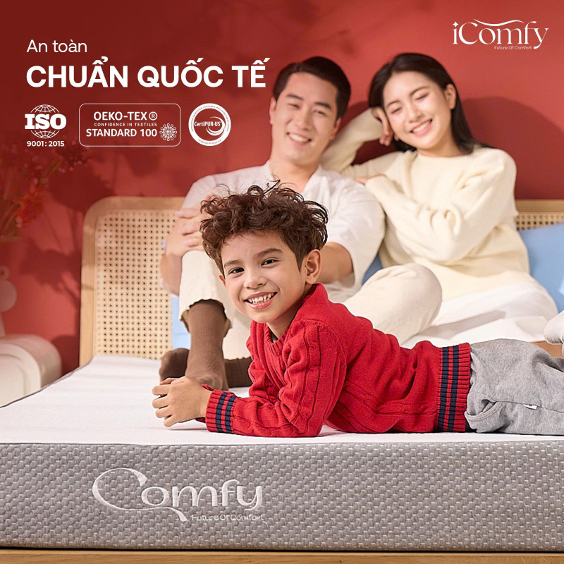 TOP 7 mẫu nệm 1m5x2m (150x200) đáng mua, kèm bảng giá 2026 4 Nệm foam iComfy Cloud 2.0