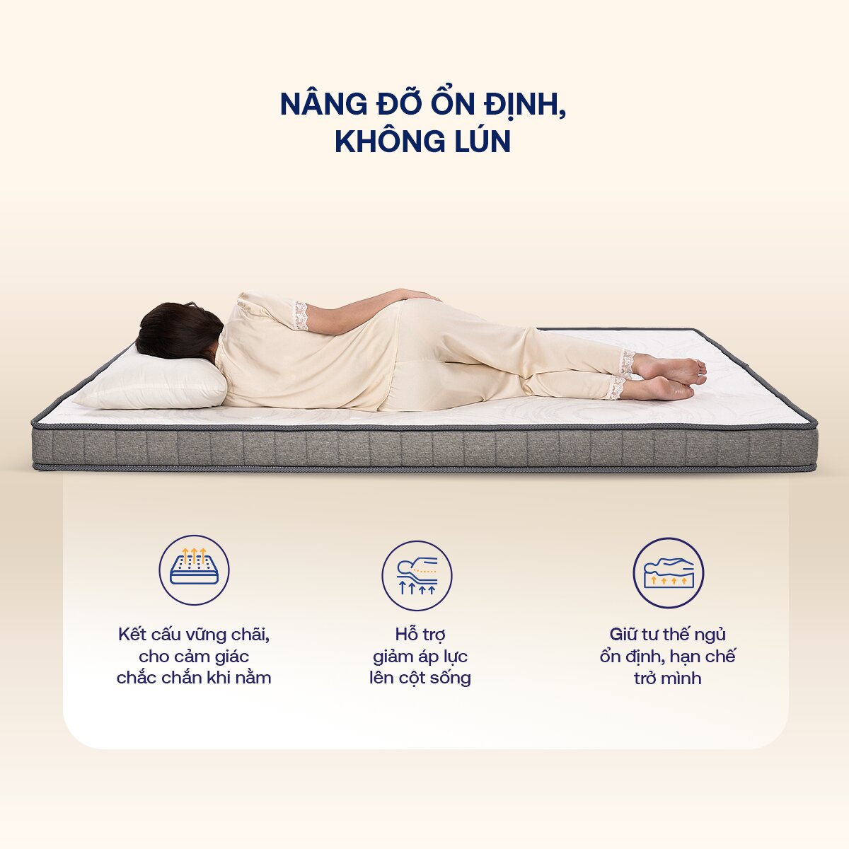 Nâng đỡ cơ thể hiệu quả, hạn chế đau lưng