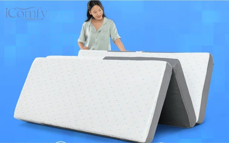 Thiết kế gấp gọn cũng là yếu tố quan trọng giúp nệm 1m2x2m trở nên linh hoạt và tiện dụng