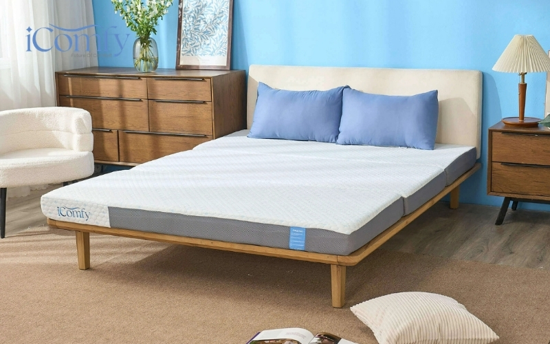 TOP 5 mẫu nệm gấp gọn cho bé đi học êm ái, chất lượng cao 5 Nệm foam iComfy Fold 3.0