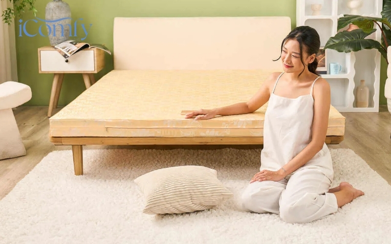 Gợi ý 6 mẫu nệm gấp sinh viên giá rẻ, tiện lợi 2026 7 Nệm gấp bông ép Wonjun Pure Carbon