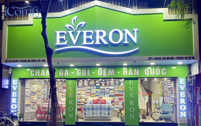 Everon là thương hiệu chăn ga gối nệm quen thuộc với nhiều gia đình Việt