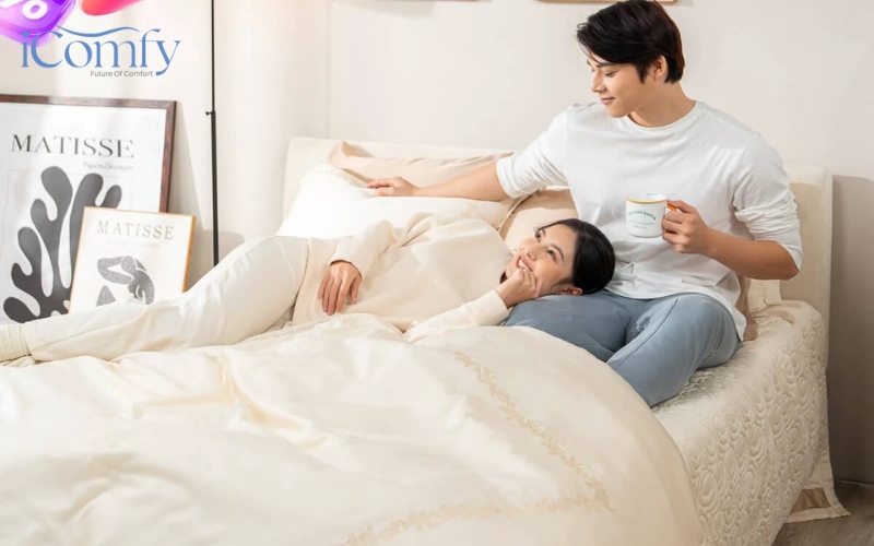 Cấu trúc nệm đa tầng nâng đỡ chuẩn khiến nệm khách sạn luôn được yêu thích