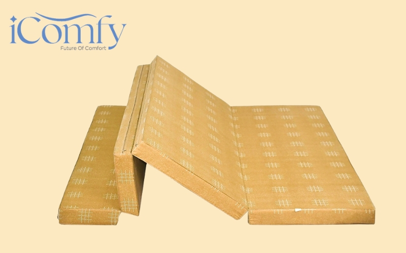 Đệm văn phòng bông ép gấp 4 tiện ích s'love fiber beauty fold 4