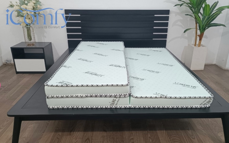 Đây là dòng nệm kết hợp cao su foam và than hoạt tính