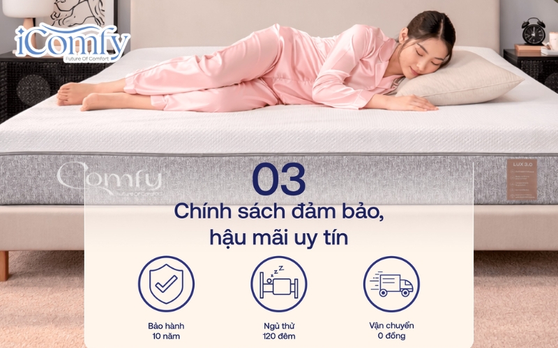 Vua Nệm & iComfy có chính sách hậu mãi uy tín