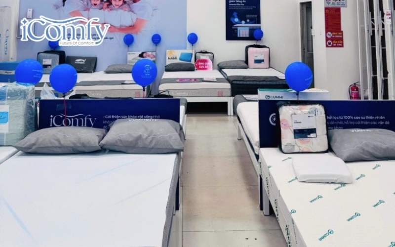 Nệm tại iComfy được đóng gói tiêu chuẩn, vận chuyển nhanh chóng