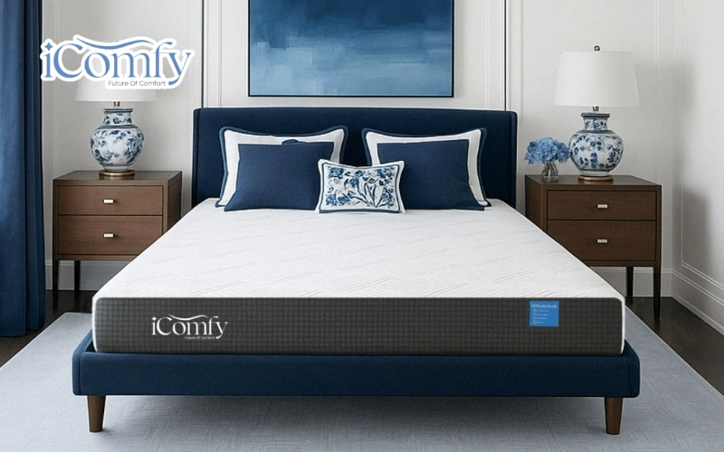 Nệm hybrid (đa tầng) là gì? Tìm hiểu chi tiết ưu, nhược điểm 8 Nệm foam iComfy Coolax Plus