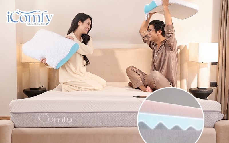 TOP 12 cửa hàng chăn ga gối đệm Tiền Giang chính hãng, giá tốt 7 Nệm foam là dòng sản phẩm được nhiều khách hàng lựa chọn bởi sự phân tán lực đồng đều