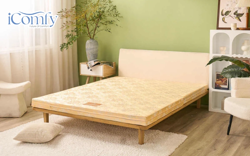 Nệm trải sàn: Ưu, nhược điểm và cách chọn nệm phù hợp 5 Nệm có thiết kế bắt mắt, họa tiết ấn tượng, màu sắc tươi sáng giúp làm nổi bật không gian phòng ngủ