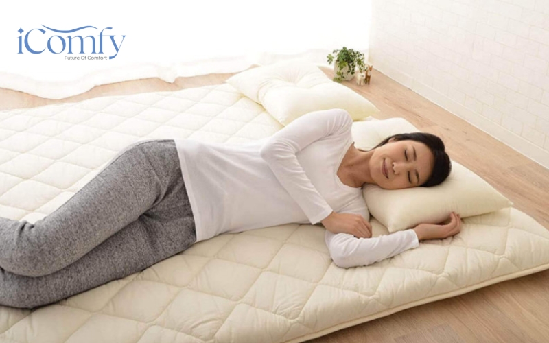 Nệm trải sàn kiểu Hàn Quốc - Xu hướng tiêu dùng thông minh 4 Với thiết kế gọn nhẹ, linh hoạt và dễ sử dụng, nệm trải sàn kiểu Hàn Quốc phù hợp nhiều nhóm người