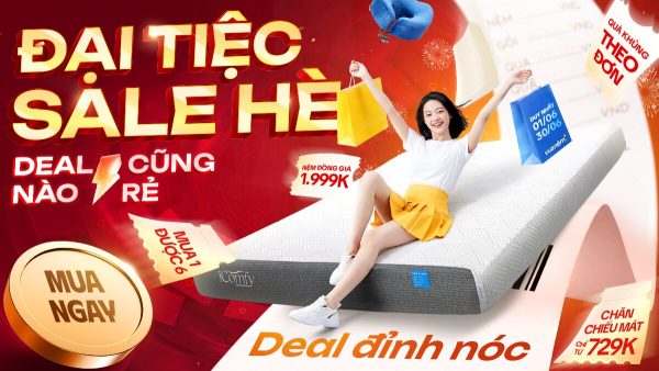 iComfy Sale Tháng 6: Đại Tiệc Sale Hè – Deal Nào Cũng Rẻa