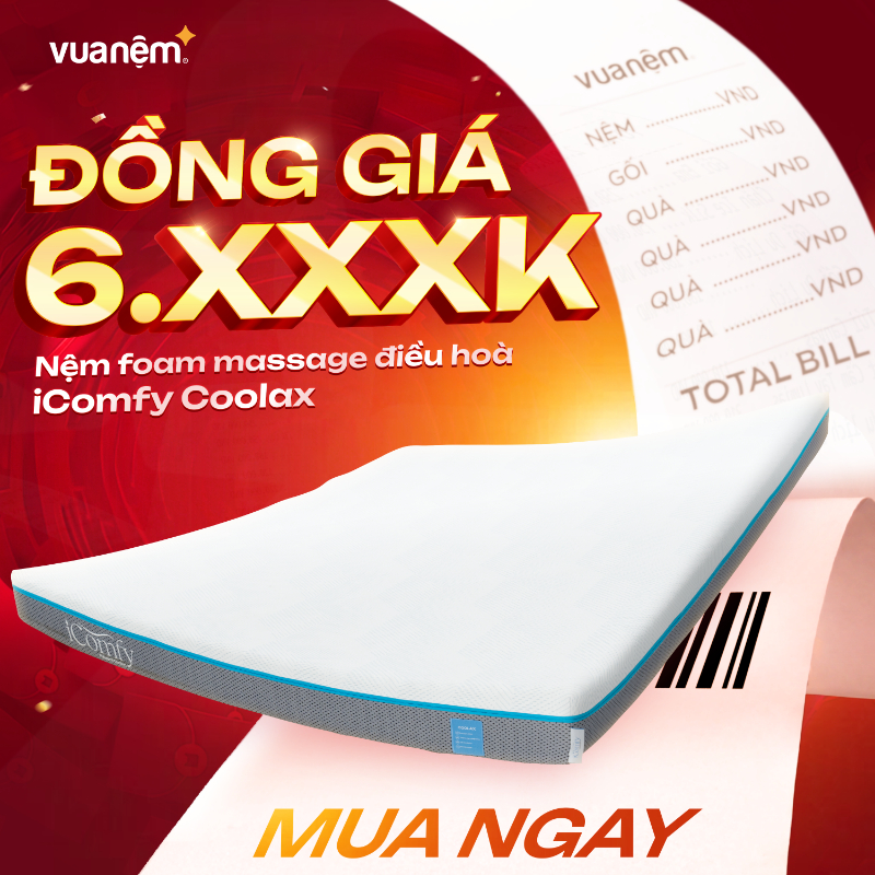 Nệm foam massage điều hoà iComfy Coolax