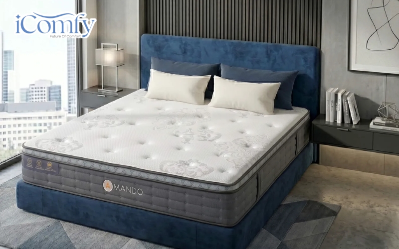 Bí quyết chọn đệm mùa đông ấm áp, ngủ ngon, bảo vệ sức khỏe 10 Amando Elite Plus