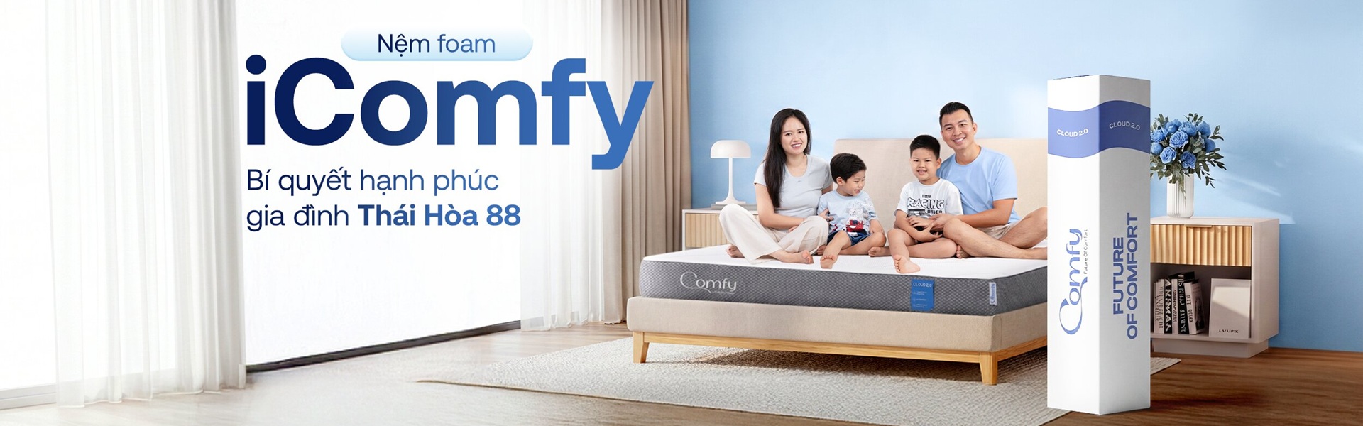 Nệm foam iComfy Cloud 2.0 đồng hành cùng Thái Hòa 88