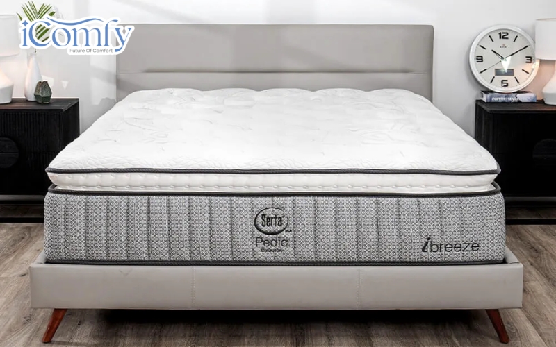 7 mẫu nệm xuất khẩu chất lượng, an toàn cho giấc ngủ 9 Nệm lò xo Serta Pedic iBreeze cao cấp