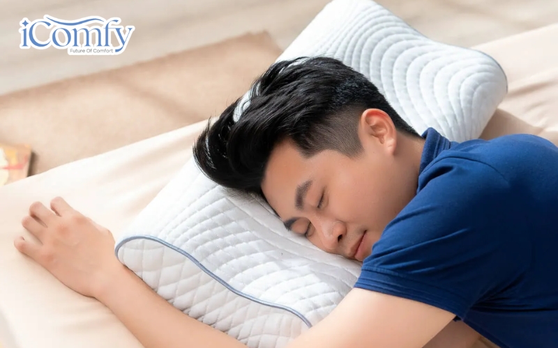 Gối foam Goodnight Nori 1.0 lượn sóng nâng đỡ cổ vai gáy