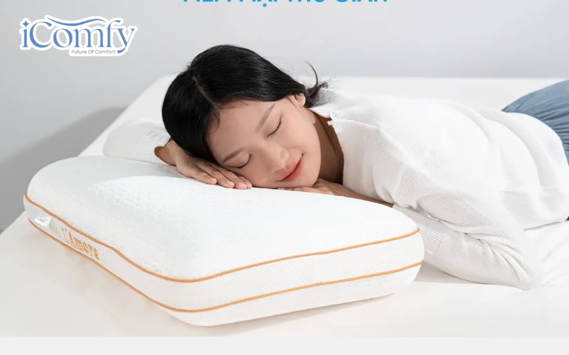 Nguyên tắc là gối phải thật mỏng, bề mặt phẳng, mềm mại và có độ lún sâu tối đa