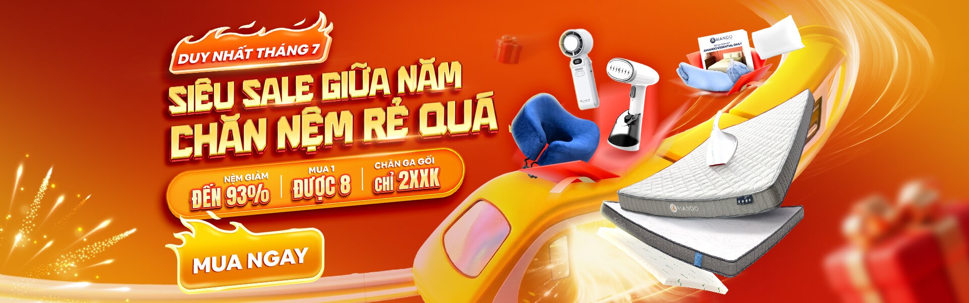 iComfy Sale Tháng 7: Siêu Sale Giữa Năm – Chăn Nệm Rẻ Quá