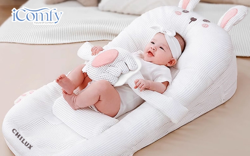 Gối chống trào ngược cho bé là dòng gối chuyên dụng được thiết kế với bề mặt nghiêng