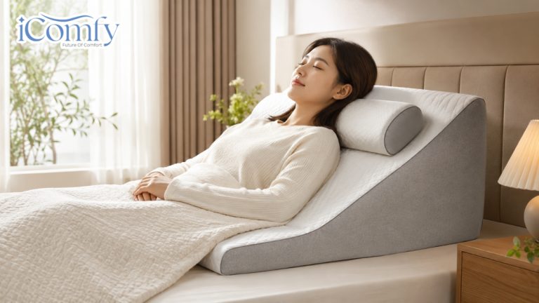 Gối chống trào ngược người lớn: Giải pháp giải quyết ợ nóng, mất ngủ