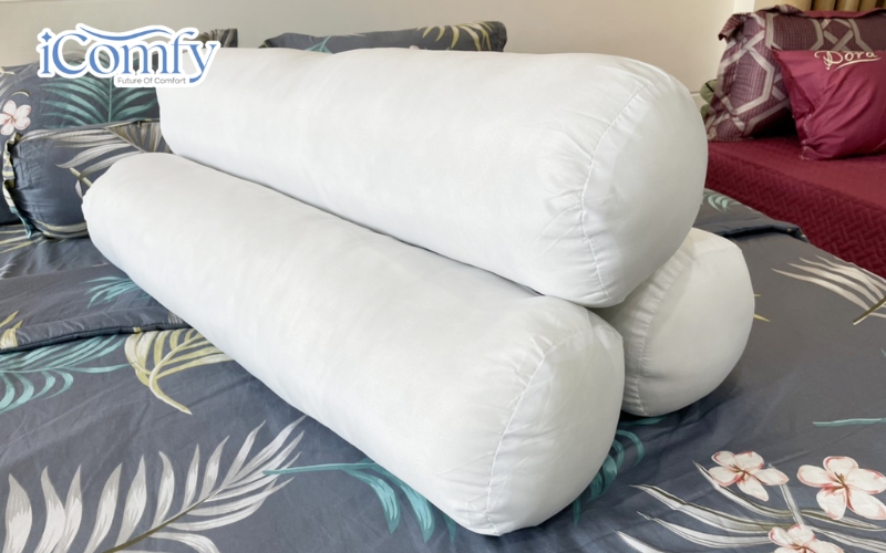 Gối ôm gòn ép hơi (bông Polyester) là dòng sản phẩm phổ biến