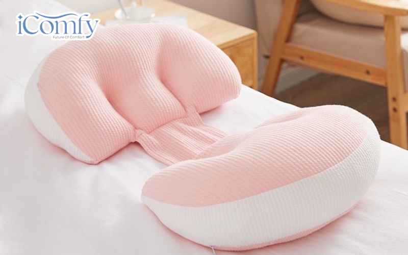 Gối ôm nơ, hay còn gọi là gối cánh tiên, có thiết kế nhỏ gọn