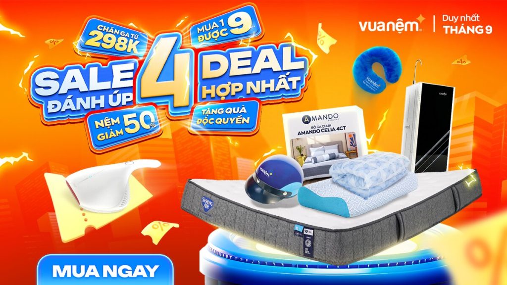 iComfy Sale Tháng 9: Sale Đánh Úp - 4 Deal Hợp Nhất 1 iComfy Sale Tháng 9: Sale Đánh Úp - 4 Deal Hợp Nhất
