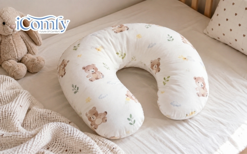 Hỗ trợ bé nằm nghiêng và định hình tư thế thoải mái