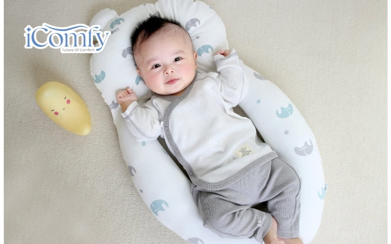 Gối chữ U tai voi định hình tư thế Chicco