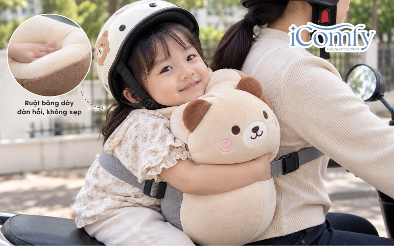 Ruột bông dày đàn hồi, không xẹp