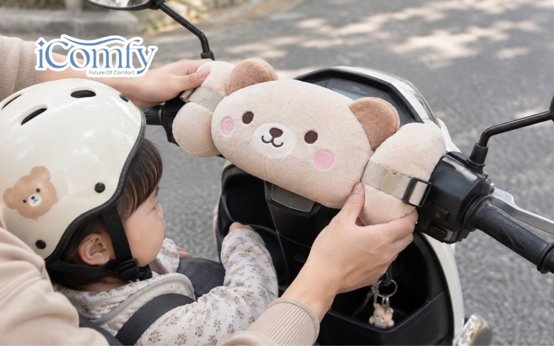 Đội mũ bảo hiểm vừa vặn cho con
