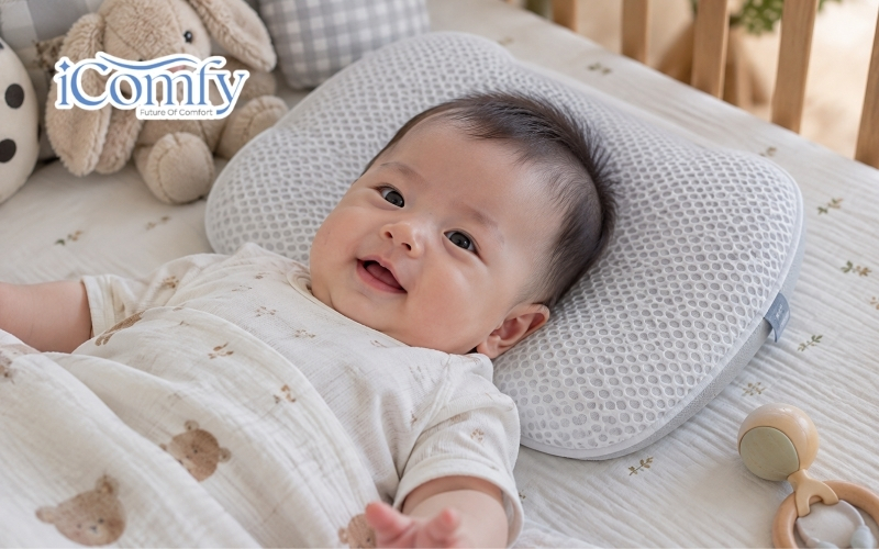Tiêu chí chọn gối an toàn cho bé 4 tháng
