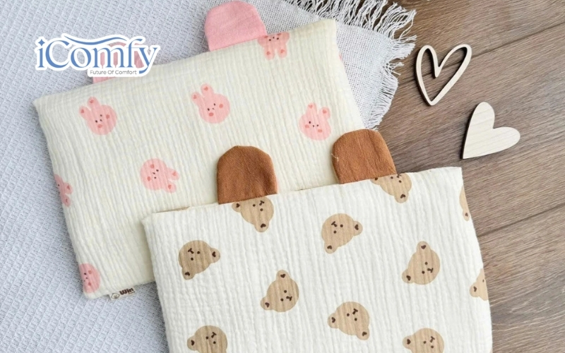 Bản gối rộng rãi chống tuột đầu