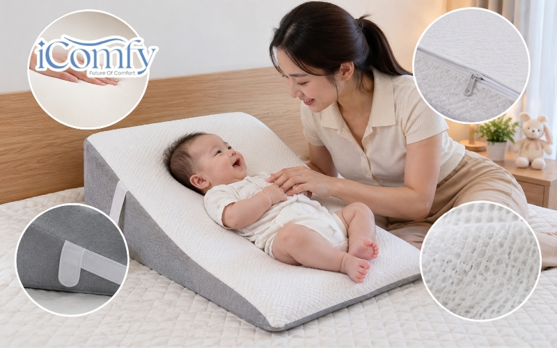 Khám phá kích thước gối chống trào ngược tiêu chuẩn 2026 7 Chọn góc nghiêng theo mức độ trào ngược dạ dày thực quản
