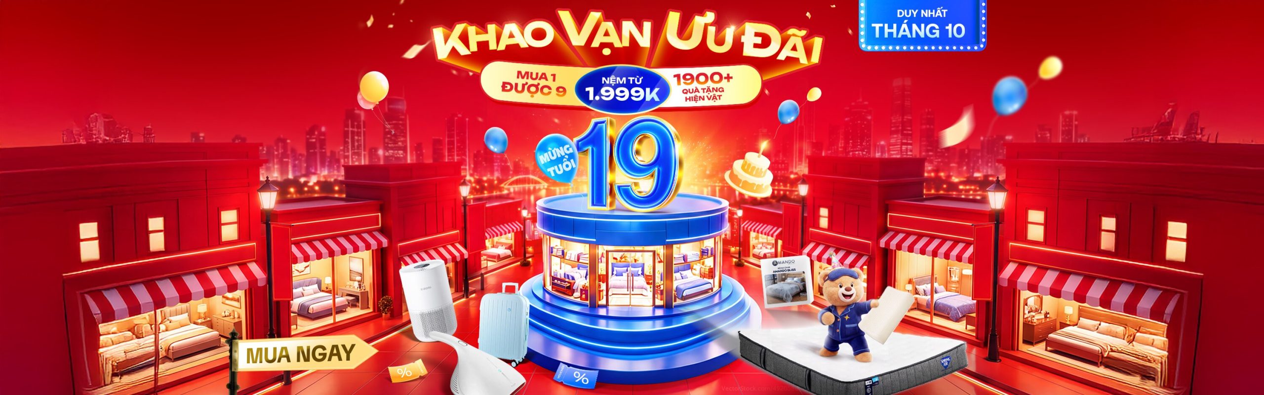 iComfy Sale Tháng 10: Mừng Tuổi 19 – Khao Vạn Ưu Đãi